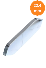 Kalın şahin krom mobilya  dolap kulbu kulp 22.4 mm
