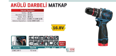 1 ADET  16,8 WATT  AKÜLÜ DARBELİ   MATKAP