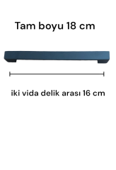 Siyah Kare Geniş 160 mm Dolap Kulp Modelimiz