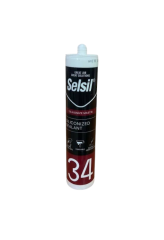 Selsil Silikonize Silikon Özellikli Mastik 450gr Beyaz