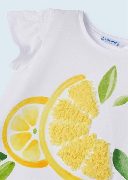 Mayoral Kız Çocuk Limon Baskılı Kapri Taytlı 2'Li Takım