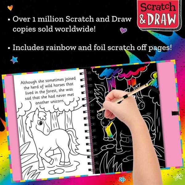 Scratch and Draw - Unicorns and Horses