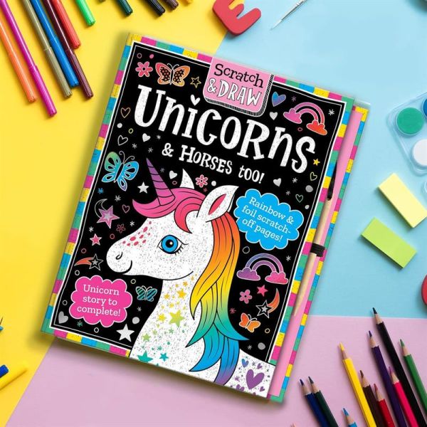 Scratch and Draw - Unicorns and Horses too