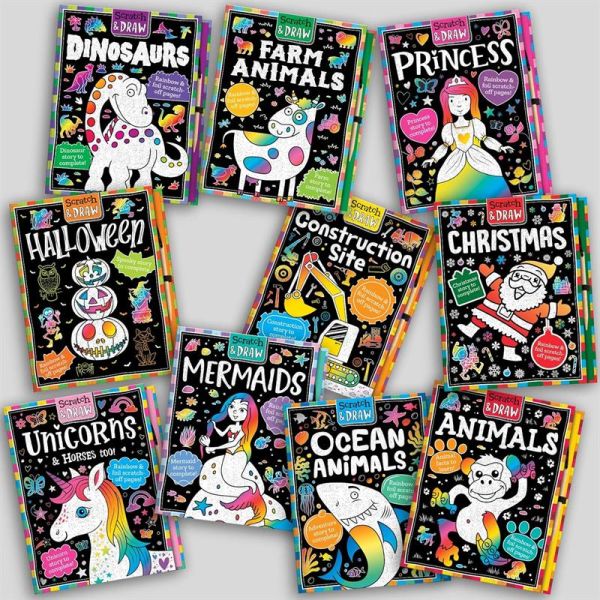 Scratch and Draw - Unicorns and Horses