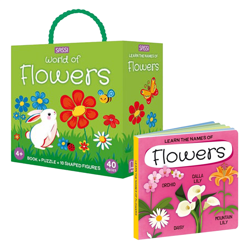 World of Flowers - Book and Puzzle