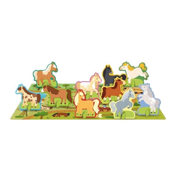 World of Ponies - Book and Puzzle