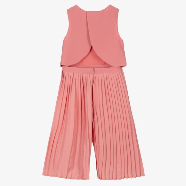 Mayoral Kız Pembe Pileli Krep Tulum