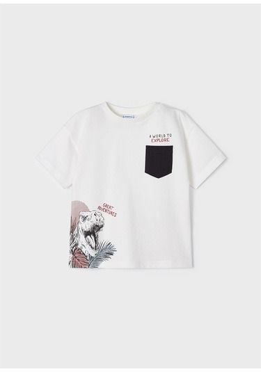 Mayoral Erkek Çocuk Dinazor Baskılı Tshirt 2 Yaş