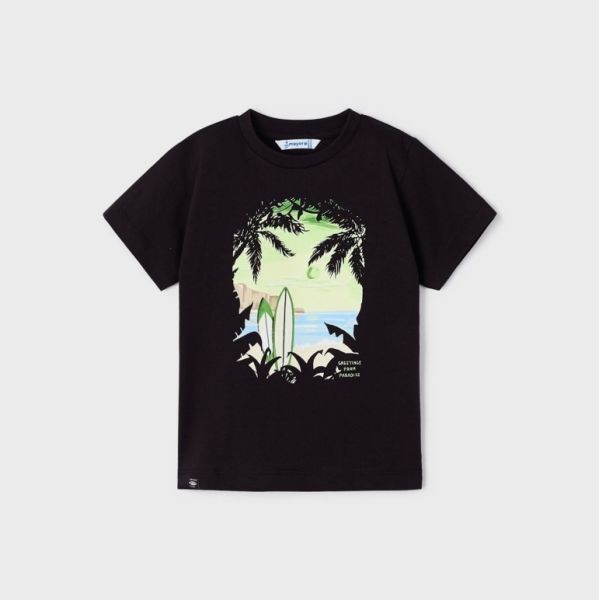 Mayoral Yazlık Erkek Kısa Kol T-shirt Siyah