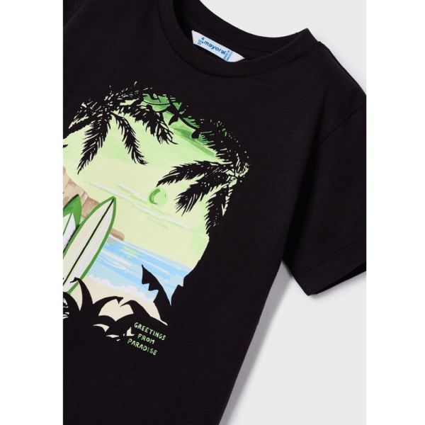 Mayoral Yazlık Erkek Kısa Kol T-shirt Siyah