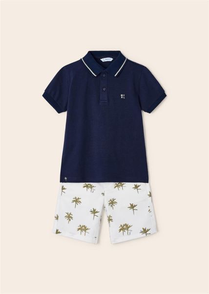 Mayoral Erkek Çocuk Şort Polo Yaka T-shirt Set