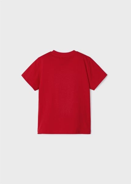 Mayoral Erkek Çocuk Üç Boyut Baskılı Tshirt Kırmızı