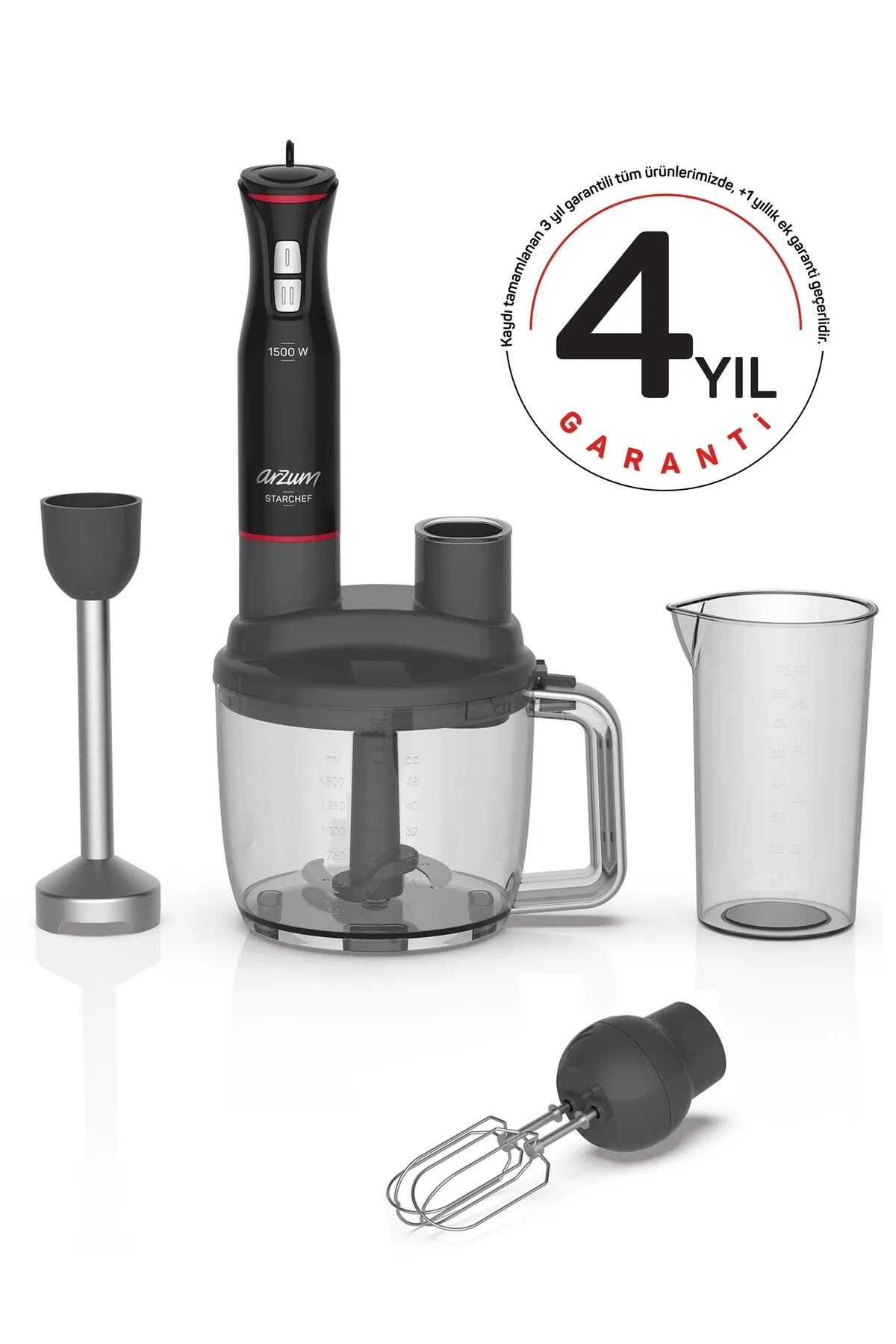 Arzum AR1137 Starchef Multi 1500 W Blender Seti - Siyah
