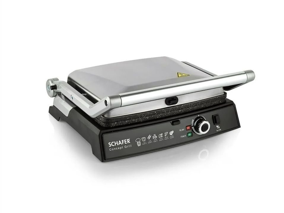 Schafer Concept Gril Izgara ve Tost Makinası - İnox