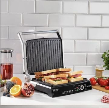Schafer Concept Gril Izgara ve Tost Makinası - İnox