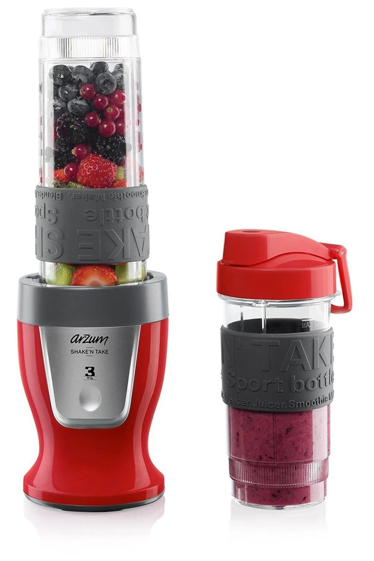Arzum AR1032 Shake'N Take Smoothie Blender - Kırmızı