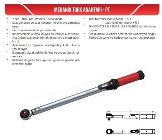 Gav PT-100 Mekanik Tork Anahtarı