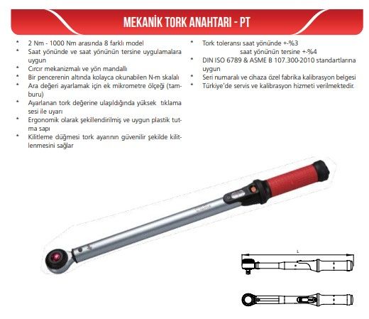 Gav PT-800 Mekanik Tork Anahtarı