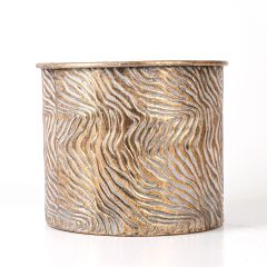 Dekoratif Eskitme Gold Metal Çiçeklik