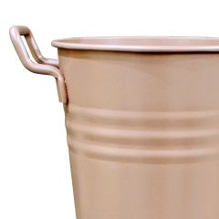 Dekoratif Rose Gold Renkli Metal Saksı