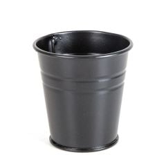 El Yapımı Siyah Mat Kaplamalı Metal Çiçeklik