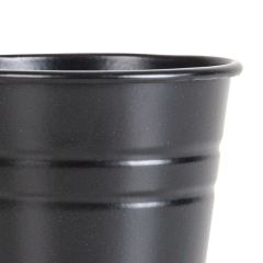 El Yapımı Siyah Mat Kaplamalı Metal Çiçeklik