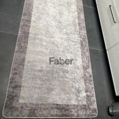 Saçaksız Gri Dekoratif Mutfak Halısı