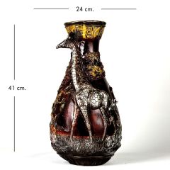 Hayvan Figürlü Dekoratif Vazo