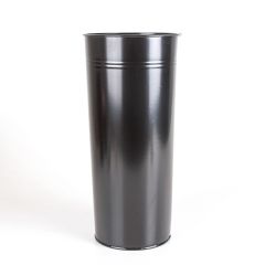 Dekoratif Siyah Parlak Kaplamalı Metal Çiçeklik