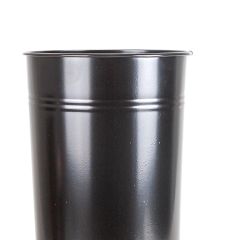 Dekoratif Siyah Parlak Kaplamalı Metal Çiçeklik