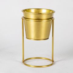 Modern Tasarım Gold Metal Bitki Standı