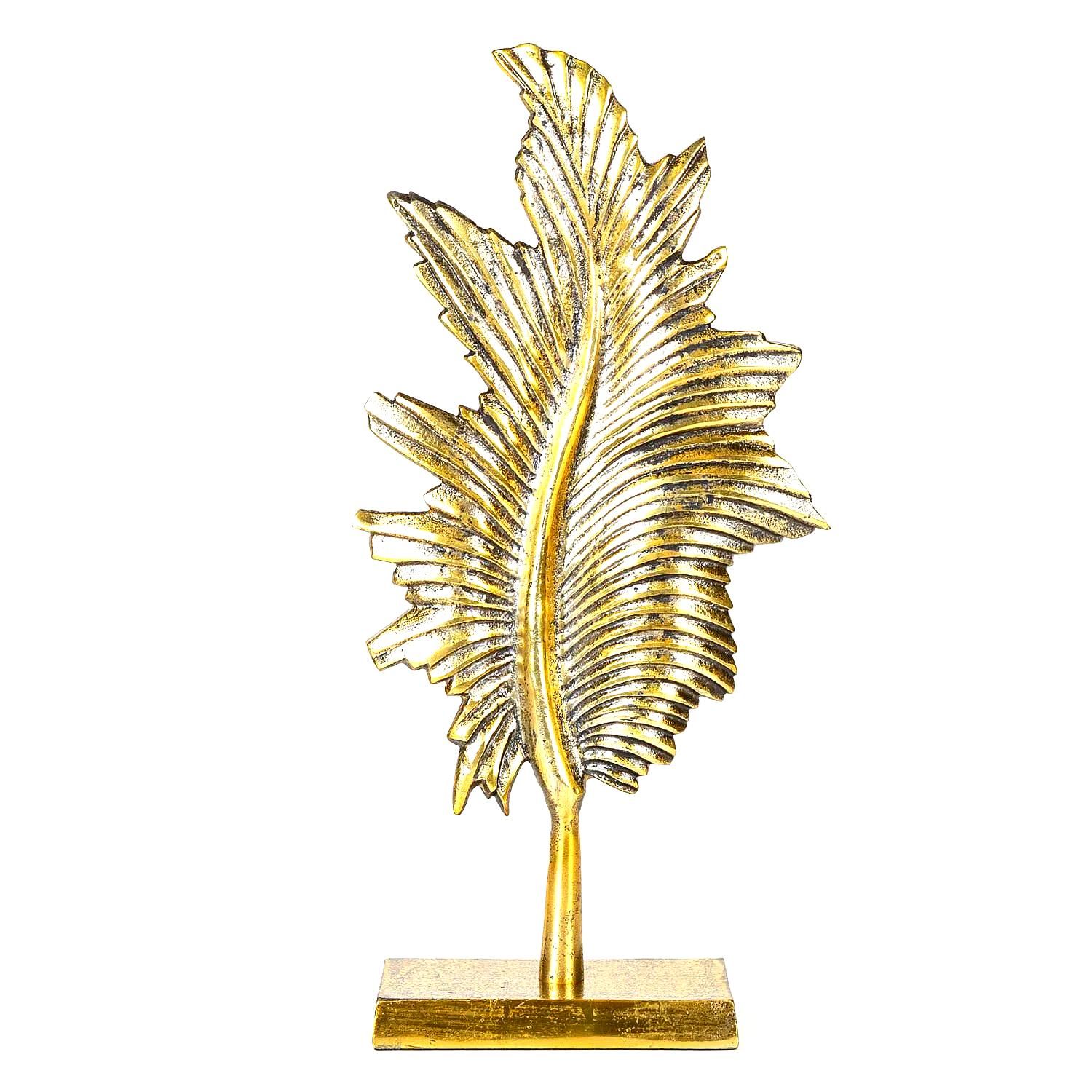 Dekoratif Gold Kaplama Yaprak Obje