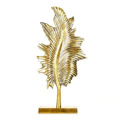 Dekoratif Gold Kaplama Yaprak Obje