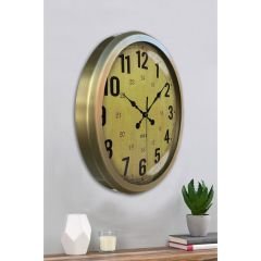 Modern Altın Çerçeveli Retro Dekoratif Duvar Saati