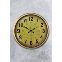 Modern Altın Çerçeveli Retro Dekoratif Duvar Saati