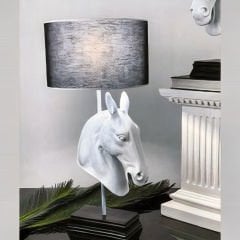 Modern Beyaz Hayvan Figürlü Dekoratif Abajur