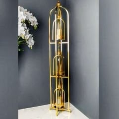 Gold Metal Fener Dekoratif Mumluk
