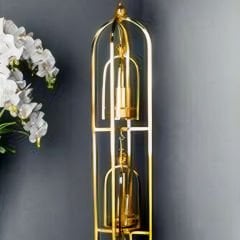 Gold Metal Fener Dekoratif Mumluk