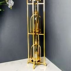 Gold Metal Fener Dekoratif Mumluk
