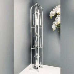 Gümüş Metal Fener Dekoratif Mumluk