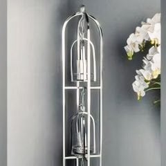 Gümüş Metal Fener Dekoratif Mumluk