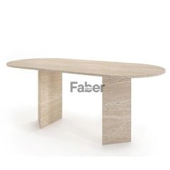 Voralis Oval Doğal Taş Masa