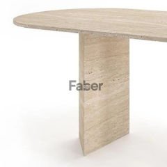 Voralis Oval Doğal Taş Masa