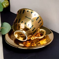 Altın Şeritli Gold Asorti 4 Kişilik Kahve Fincan Takımı