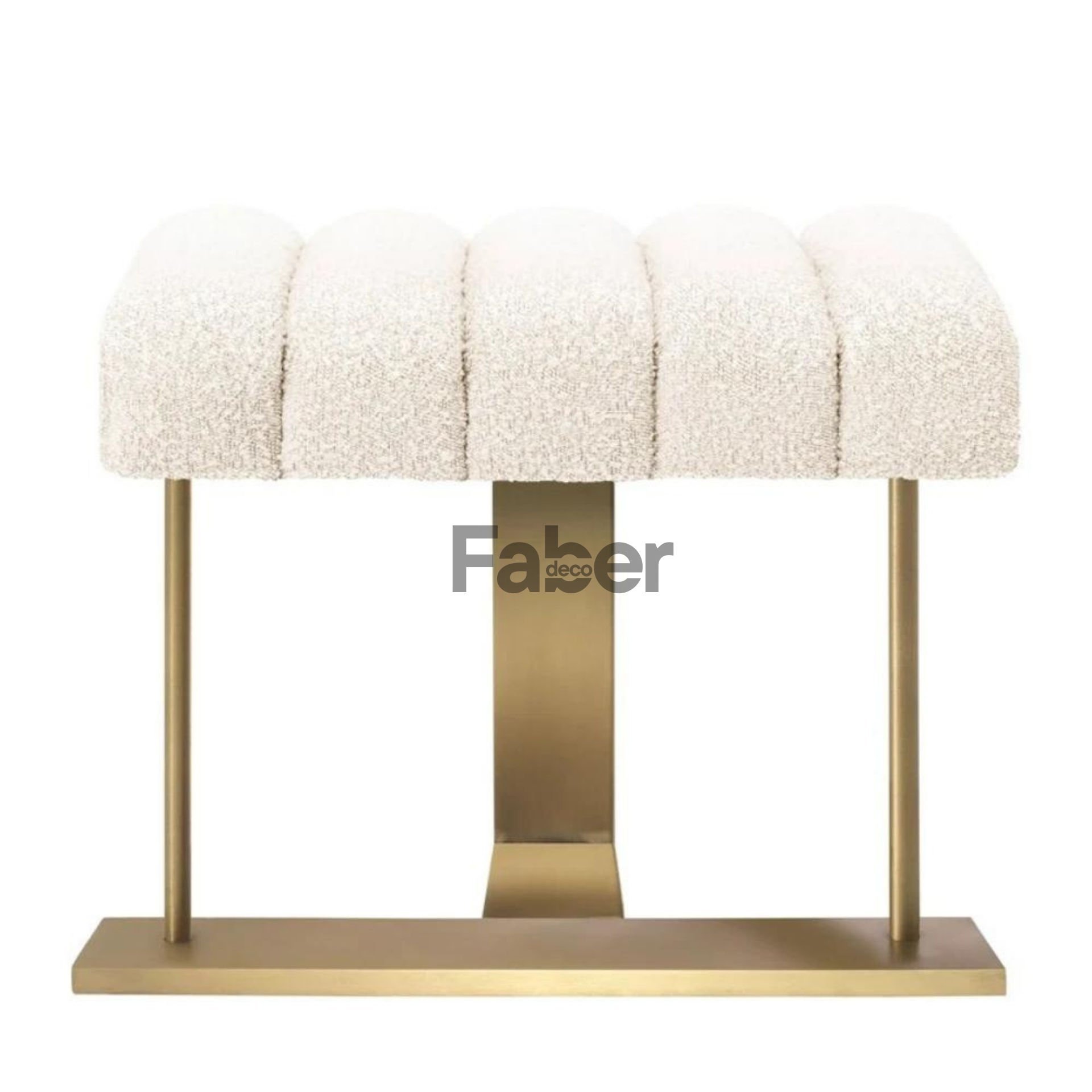 Sky Eskitme Gold Metal Ayaklı Modern Puf