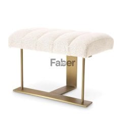 Sky Eskitme Gold Metal Ayaklı Modern Puf