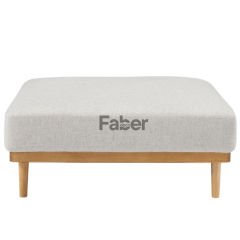 Kales Ahşap Ayaklı Modern Puf