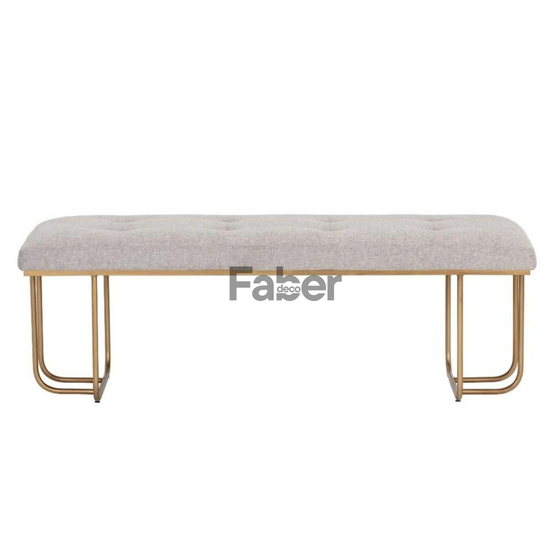 Rozz Gold Metal Ayaklı Modern Bench