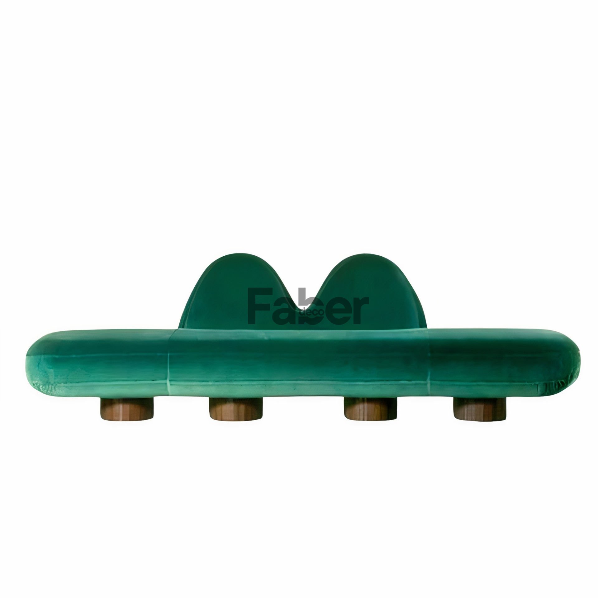 Prosca Yeşif Kadife Dekoratif Modern Bench