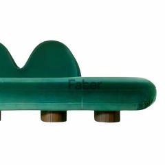Prosca Yeşif Kadife Dekoratif Modern Bench